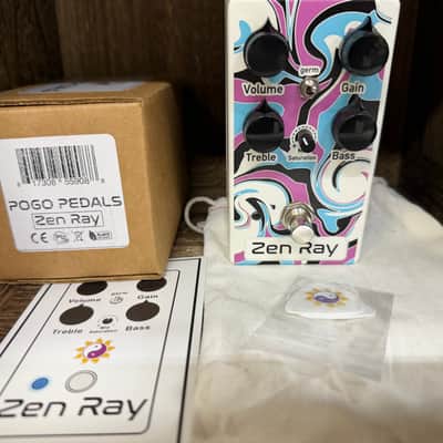 Pogo Pedals Zen Ray Overdrive With Box 2020 - 2021 - Purple / Blue image 1