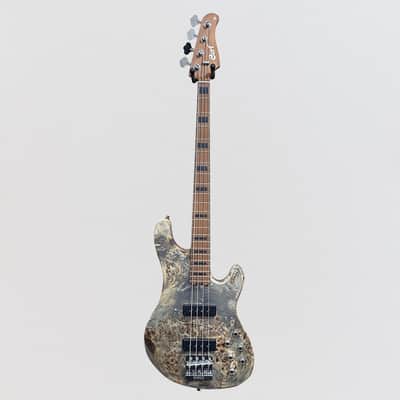 Cort GB-Modern 4 String Electric Bass Guitar - Open Pore Charcoal Gray image 8