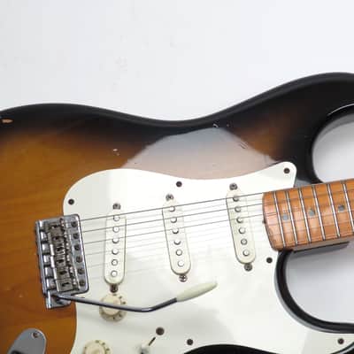 1982 /83 Fender Stratocaster 57 Reissue Fullerton Cesar Diaz Signed - Sunburst - USA AVRI image 16