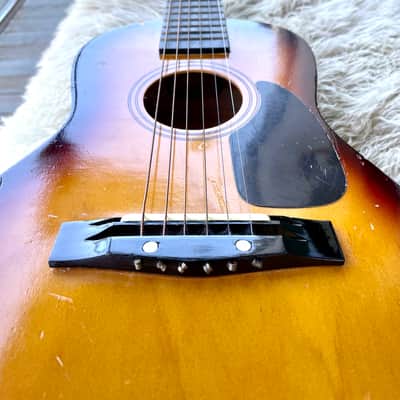 First Act Acoustic student guitar, travel, mini 80’s - Burst image 10