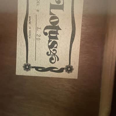 lotus L20 acoustic guitar image 8