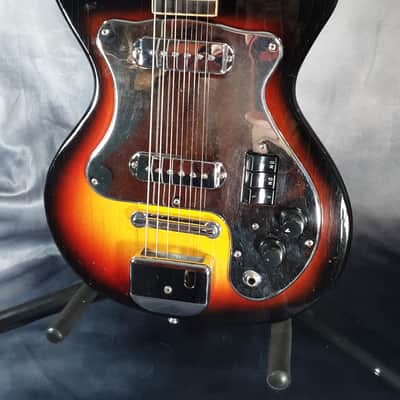 Vintage Imperial Made in Japan Electric Guitar 1970 Tobacco Burst image 3