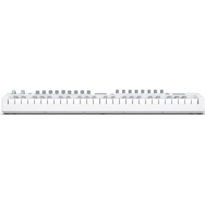 Novation Launchkey 49 MK4 USB MIDI Keyboard Controller (White, 49 Keys) Bundle with Closed-Back Studio Monitor Headphones, Keyboard Dust Cover, MIDI Cable 10' and FP-P1L Universal Sustain Pedal image 5
