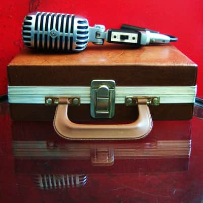 Vintage 1960's Shure 55SW Unidyne dynamic cardioid microphone w accessories 55 556S 55S image 1