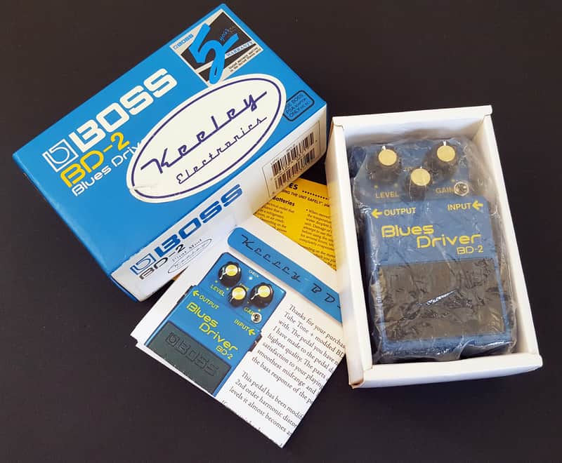 Keeley Boss BD-2 Blues Driver Overdrive with Phat Mod - Blue