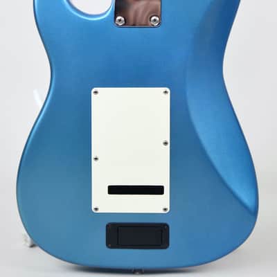 Fender Japan ST-CHAMP10 1997-1999 MIJ Lake Placid Blue (LPB)  Built-In Amp Mustang-Scale Mini Strat w/ Original Bag & Arm image 18