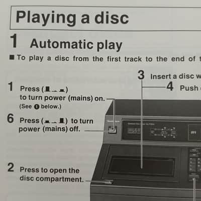 Operating Instructions for Technics SL-P1200 Compact Disc Player 1986 image 5