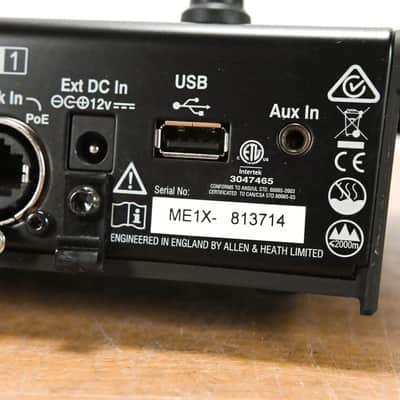 Allen & Heath ME-1 Personal Monitor Mixer CG011RT image 9