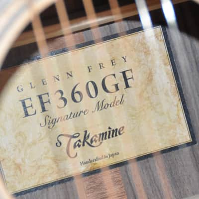 TAKAMINE EF360GF Glenn Frey Signature / Made In Japan / Dreadnought Acoustic-Electric / EF360 / 62110220 image 7