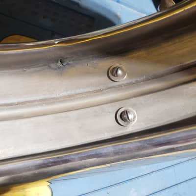 1922 Ludwig & Ludwig Professional "Dance" Model Snare No 5, 14x4 NOB 2-Piece Shell, Restored, Video image 18