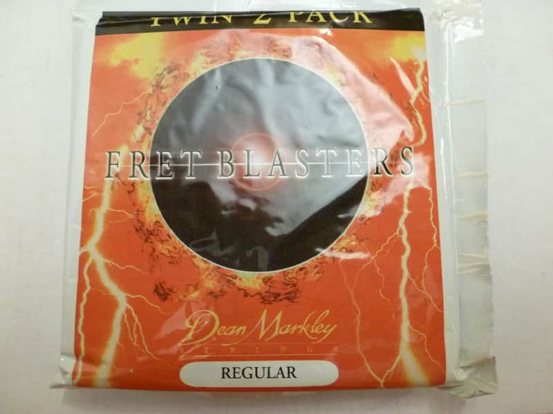 Great Inexpensive Gift: 2-Pack NEW Sealed-Package Dean Markley Fret Blasters Regular Electric Guitar Strings 10-46 Twin Pack TwinPack [two (2) sets for one (1) good price deal] + SAVE More if you Buy More Than 1x TwinPack image 1