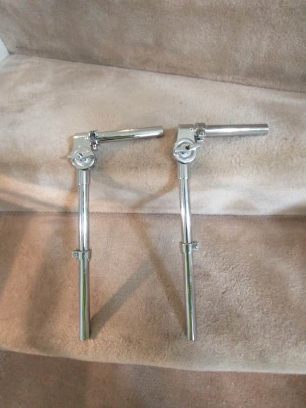 Pacific PDP (2) long unilock tom mounting arms/posts, 3/4 inch diameter excellent image 1
