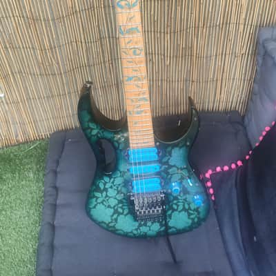 Ibanez JEM77-BFP Steve Vai Signature Blue Floral Pattern image 2