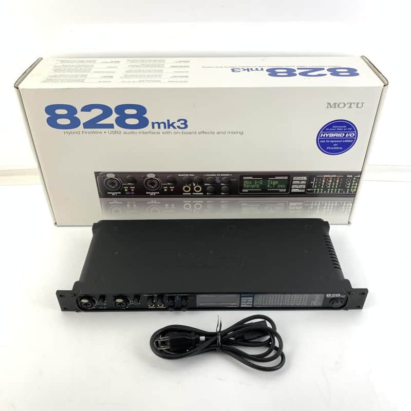 MOTU 828mk3 Hybrid Firewire / USB Audio Interface 2010 - Present - Black TGHM image 1