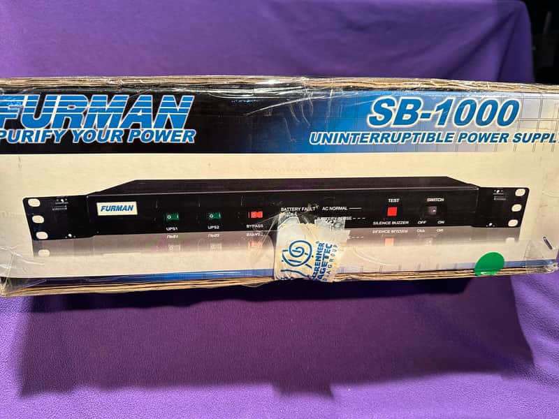 Furman SB-1000 UPS Uninterruptible Power Supply. new and unused in opened original box! image 1