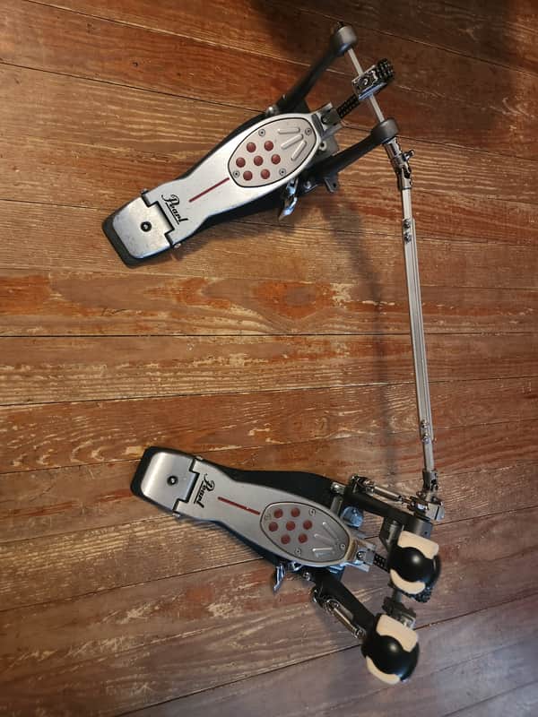 Pearl P2052C Eliminator Redline Chain-Drive Double Bass Drum Pedal 2010s - Silver / Black / Red image 1