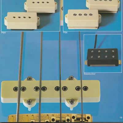 Schaller PBX 236 Passive P Bass Pickup with Push Pull Pots image 7