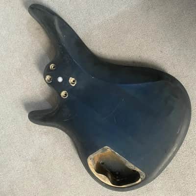 Blue Tiger Maple Top 4 String Bass Basswood Body image 3