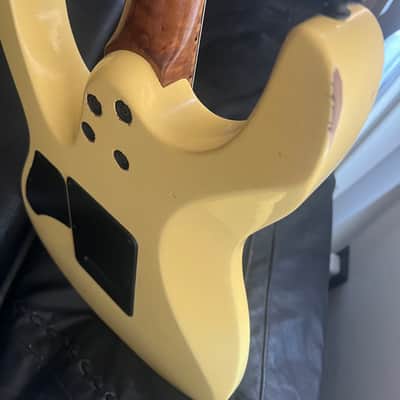 Suhr Modern Antique Vintage Yellow with Roasted Flame Maple Neck, WOW! image 4