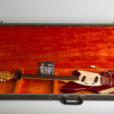 Fender Competition Mustang Solid Body Electric Guitar (1973), ser. #436903, original grey hard shell case. image 10