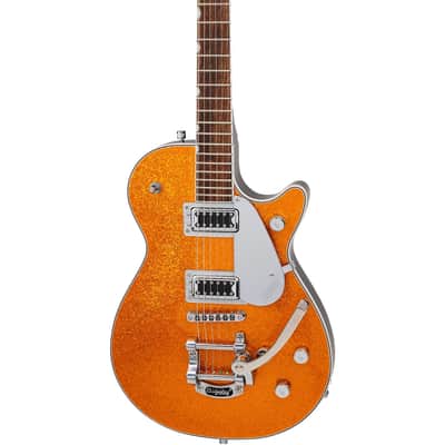 Gretsch G5230T Electromatic Sparkle Jet FT Single-Cut Guitar with Bigsby - Gold Sparkle image 6