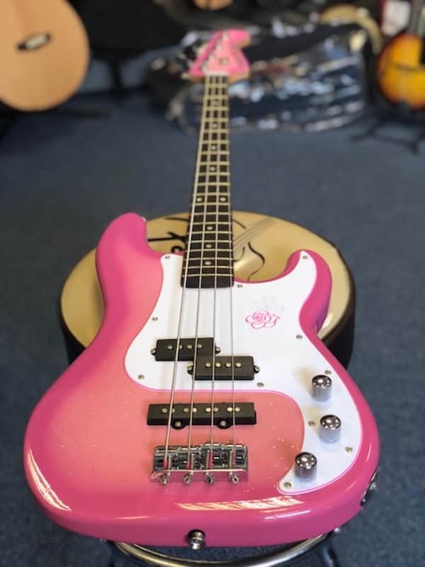 Gypsy Rose Bass Guitar 2015 Pink Sparkle | Reverb