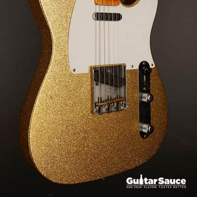 Fender Custom Shop ’52 Telecaster Journeyman Aged Gold Sparkle 2023 Used (Cod.1339UG) image 10