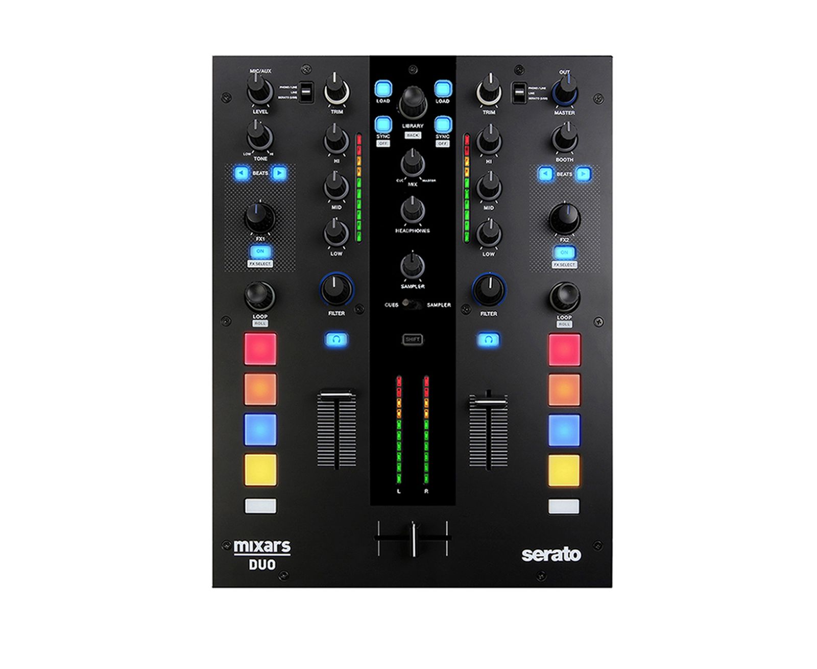Mixars Duo MKII 2-Channel DJ Battle Mixer for Serato DJ | Reverb