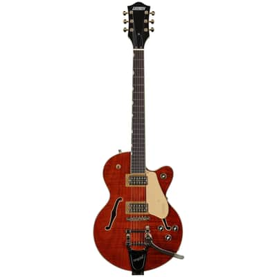 Gretsch Limited Edition Electromatic Broadkaster Center Block Jr. Electric Guitar, Flame Okoume image 3