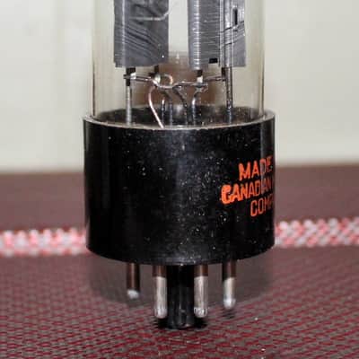 RAYTHEON 5Y3GT VT-197A BLACK PLATE D GETTER TEST NOS++ MINTY VINTAGE 1940'S image 2
