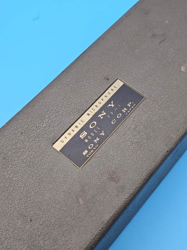 ☆Vintage 1960s Sony FP-1 Dynamic Microphone w/ Original Case