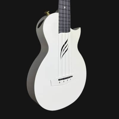 Enya Nova U White, Carbon Fibre, Concert Ukulele W/ Case image 2