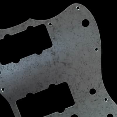 Jazzmaster Pickguard Scratchplate - USA 60s Vintage - Mottled Marine Aluminium - Made-to-Order image 2