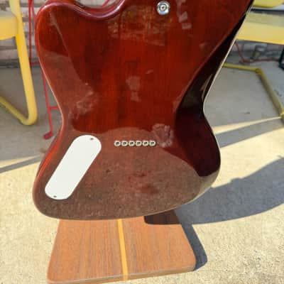 2020 Harmony USA Silhouette Limited Edition Flame Maple Top - Transparent Brown + New GATOR Transit GT bag image 16