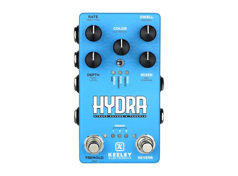 Keeley Hydra Stereo Reverb + Tremolo Pedal [DEMO]