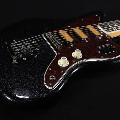 Fender Limited Edition Gold Foil Jazzmaster Ebony Fingerboard - Black Sparkle 148 image 1
