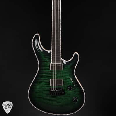 2024 - Mayones Regius Core V24 6 - Transparent Dirty Green Burst Gloss image 3
