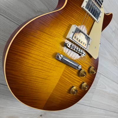 Gibson Custom 1959 Les Paul Standard Reissue VOS Electric Guitar - Iced Tea Burst #1331 image 3