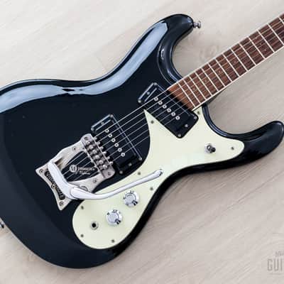 1990s Mosrite Ventures Model Super Custom '65 Black w/ Vibramute & Case, Japan Kurokumo image 1
