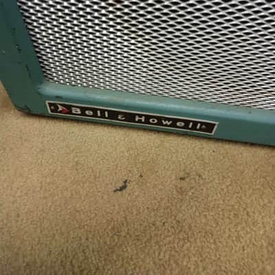 Filmosound 1x 12 Speaker in Vintage Cab late 60's / 70's 16 ohms sounds great with a small amp for classic overdrive sound and maybe a good box for a small amp project for the right person image 2