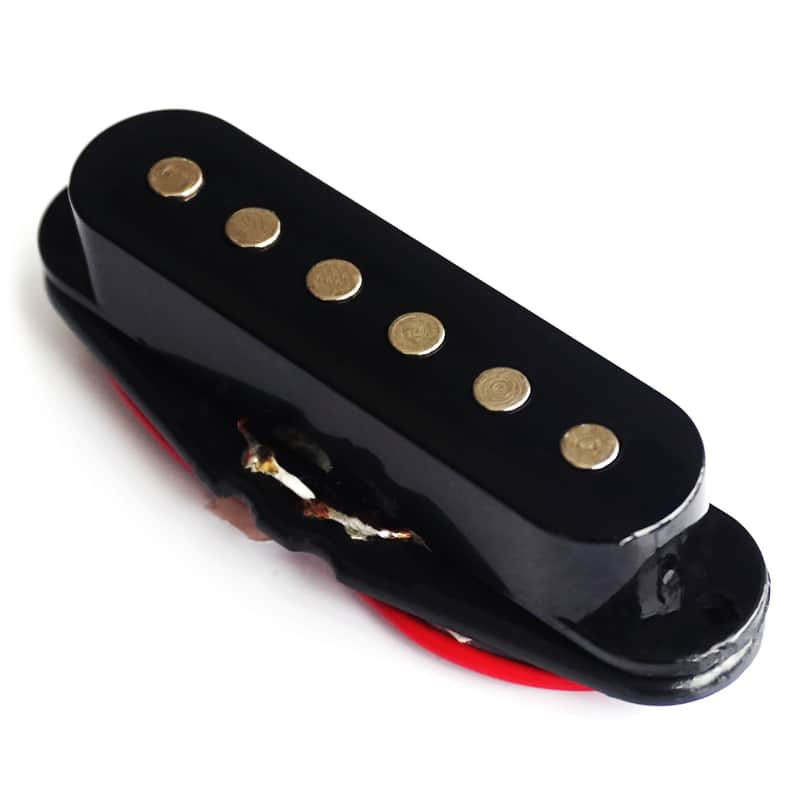 Single Coil Pickup for Stratocaster Guitars - Middle (Black) image 1