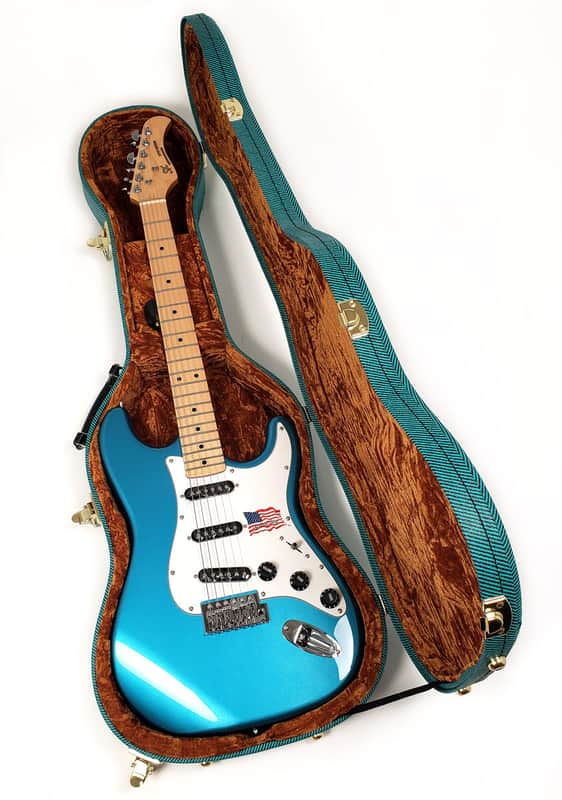 Guitar Case for Fender Strat Stratocaster Telecaster Rickenbacker Coronet Peavey Raptor Danelectro image 1