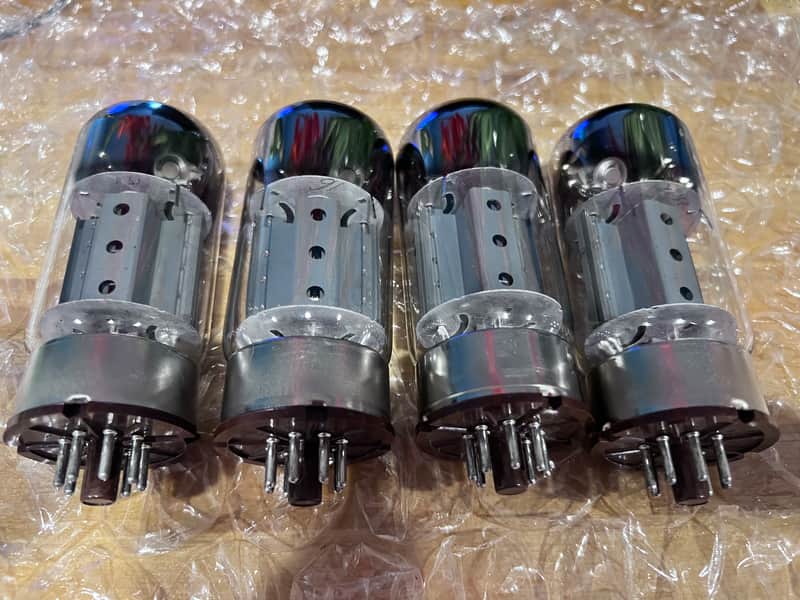 Svetlana 6550 B matched quad of tubes Russia image 1