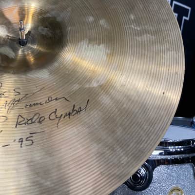 Russ McKinnon's, Tower of Power, Sabian - 20" HH (?) Ride Cymbal 2710g, SIGNED!! 1988-1989 image 12