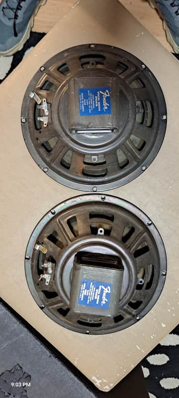 2 x Fender original CtS Alnico 10" speakers 1967 year. image 1