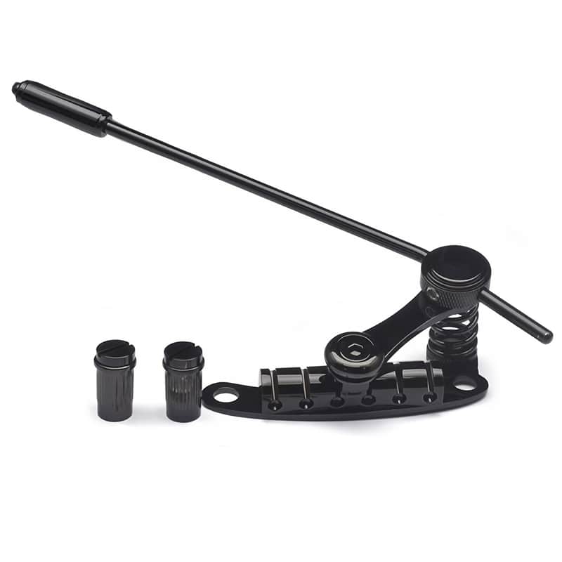 Tremolo Tailpiece Bridge System for SG LP, Fits Les Trem II - Black image 1