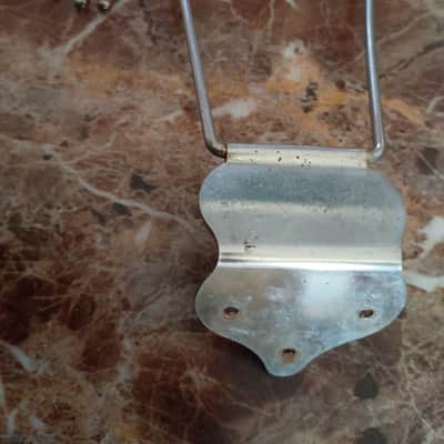 Truetone Tailpiece hollowbody 50's-60's - Weathered Chrome image 3