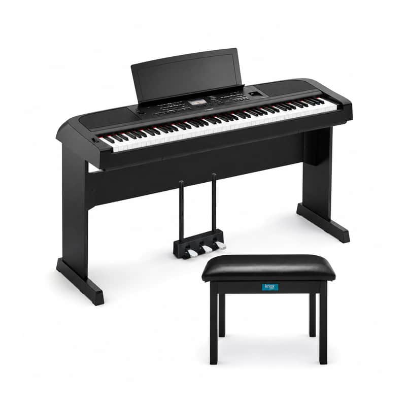 Yamaha DGX670 88-Key Portable Grand Piano Bundle (Black) image 1
