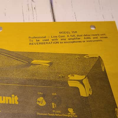Garnet 15R tube reverb unit 1970s image 4