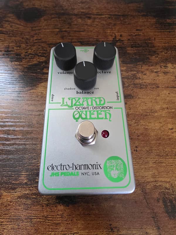 Electro-Harmonix / JHS Nano Lizard Queen Octave Fuzz 2023 - Present - Silver / Green image 1